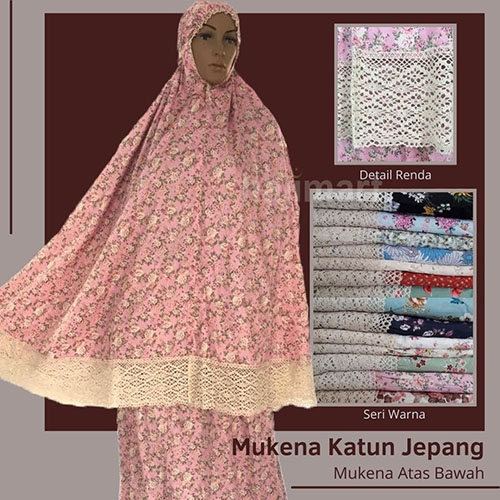 mukena katun jepang