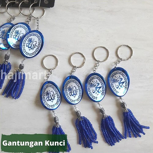 Gantungan Kunci Biru Plastik 2