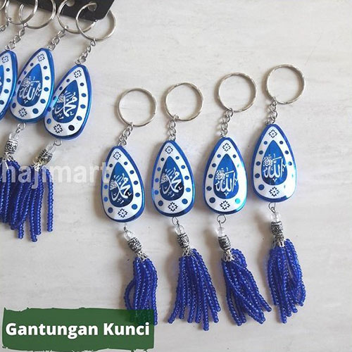 Gantungan Kunci Biru Plastik 3