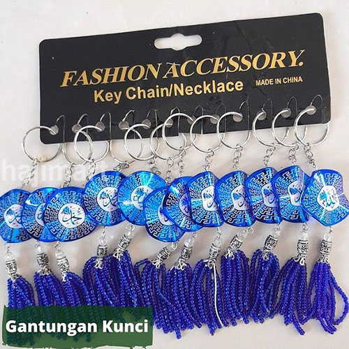 Gantungan Kunci Biru Plastik 5